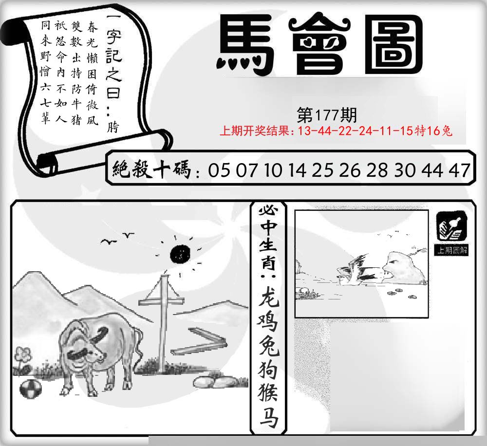 马会图 第177期