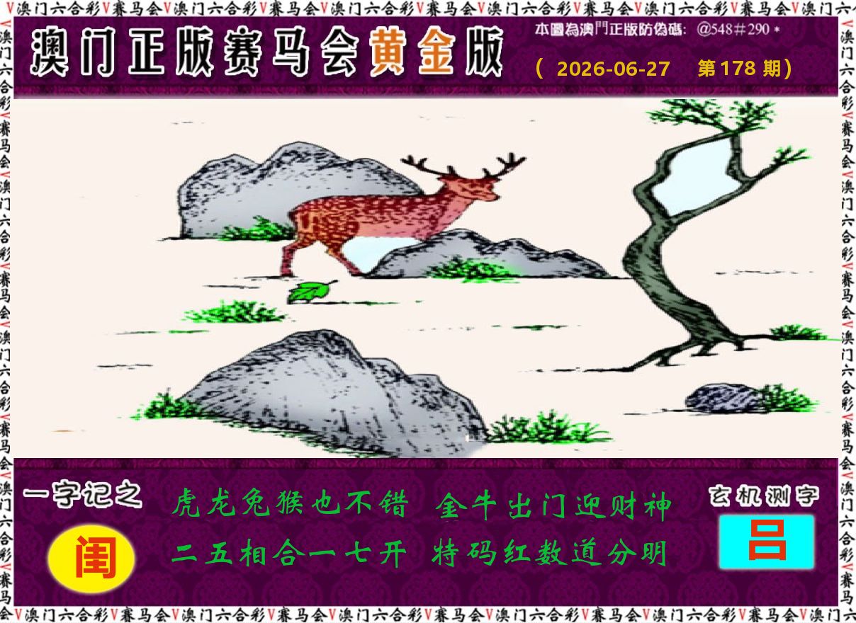 赛马会黄金版 第178期
