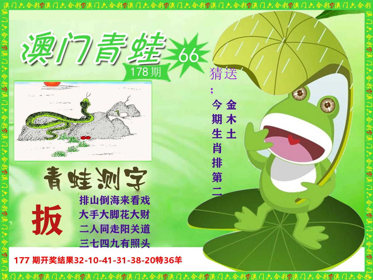 青蛙系列66 第178期