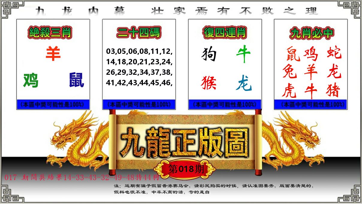 九龙正版图 第18期