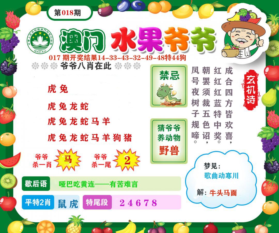 澳门水果爷爷 第18期