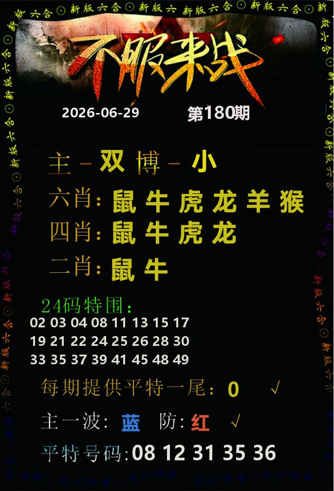 不服来战 第180期