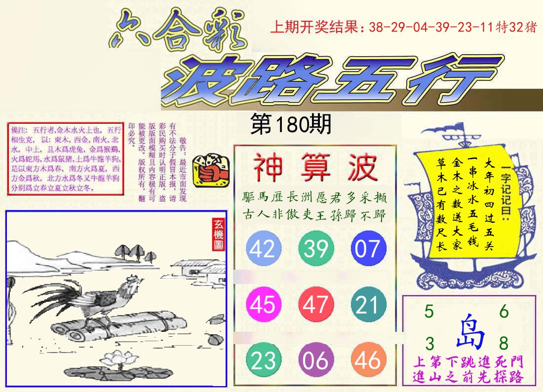 波路五行 第180期
