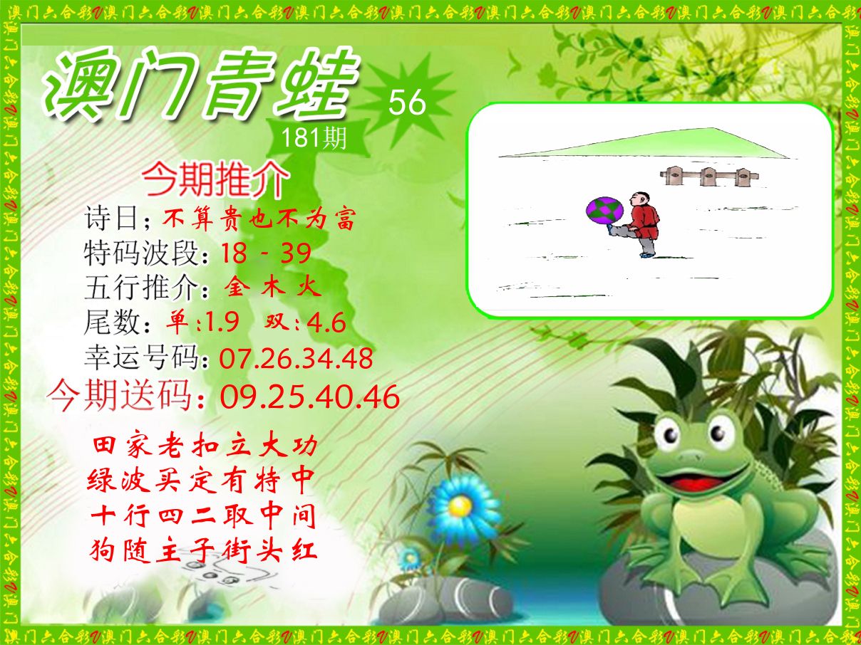 青蛙系列56 第181期