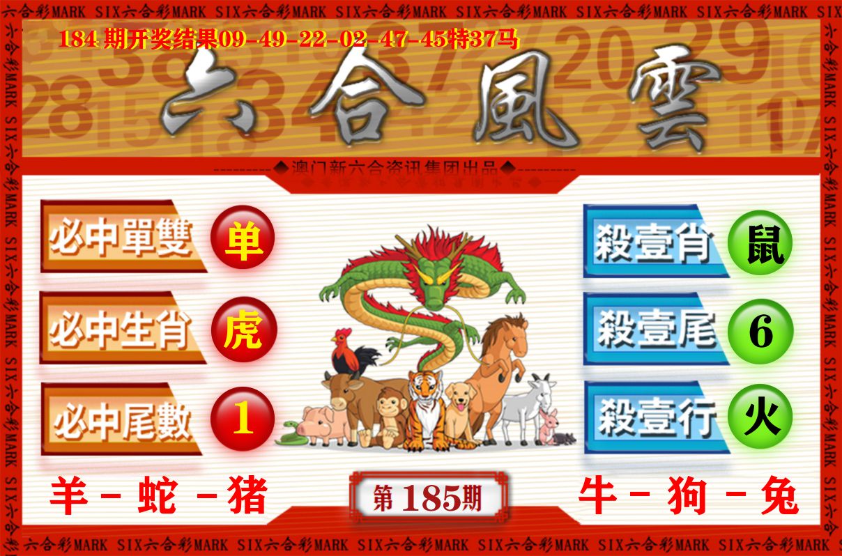六合风云 第185期
