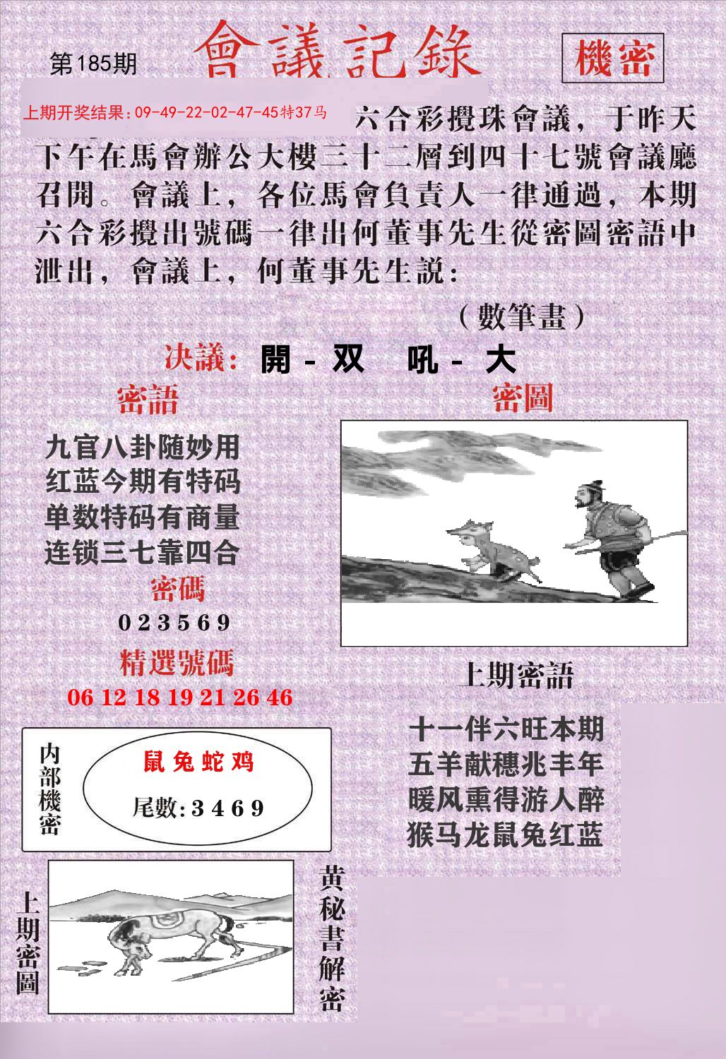 会议记录 第185期