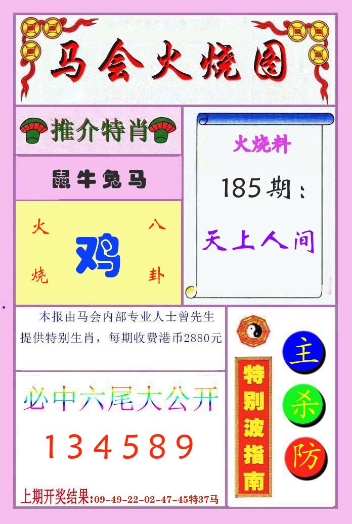 马会火烧图 第185期