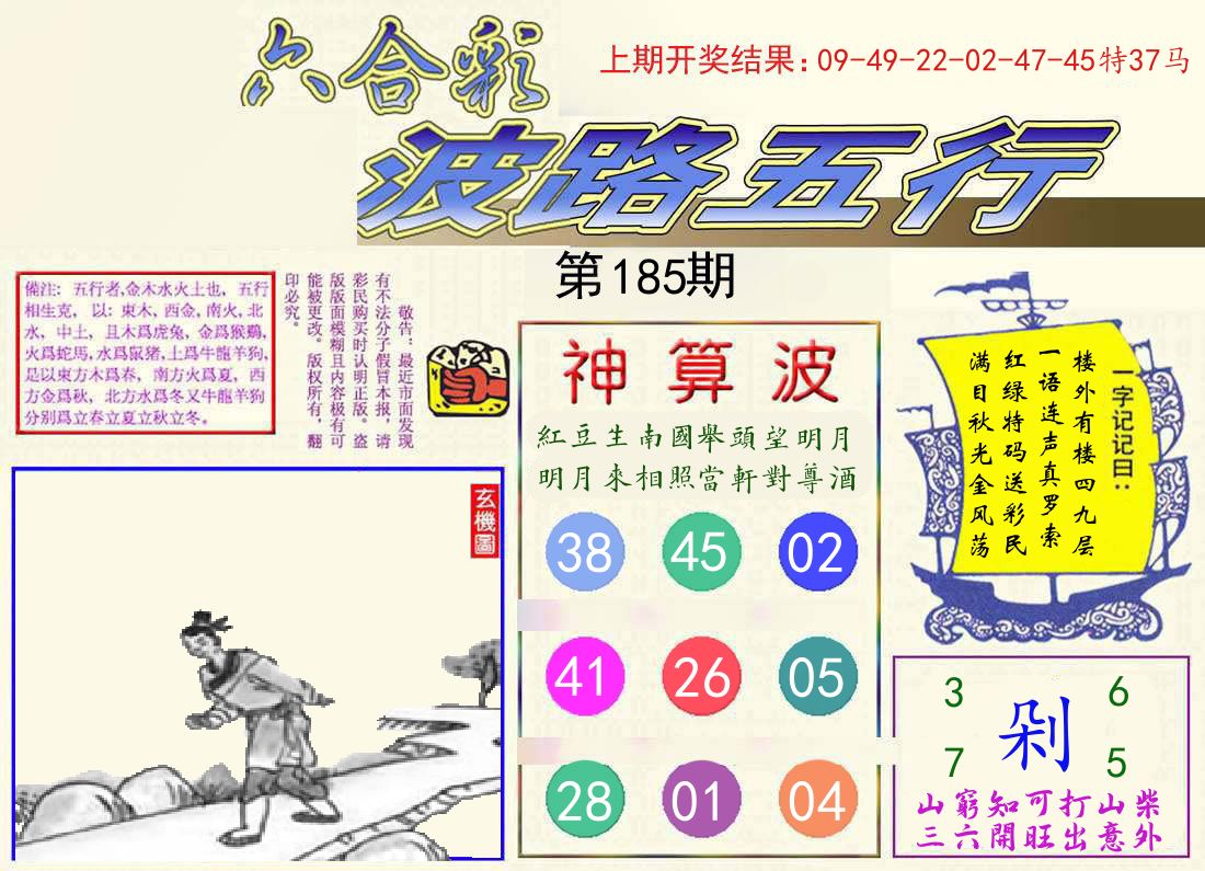 波路五行 第185期