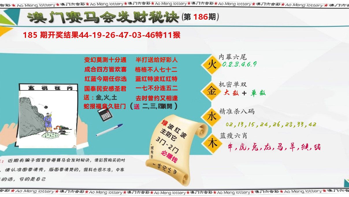 发财秘诀 第186期