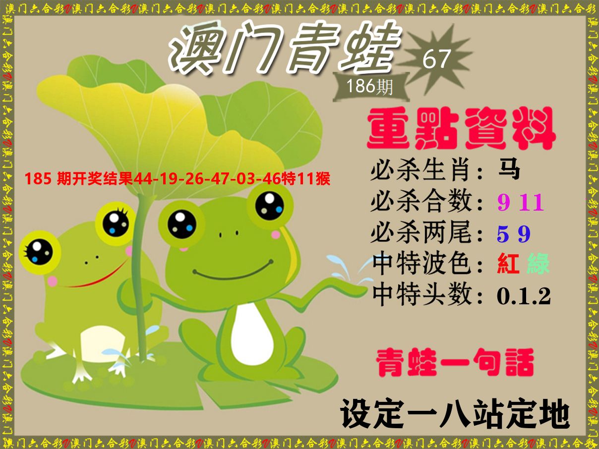 青蛙系列67 第186期