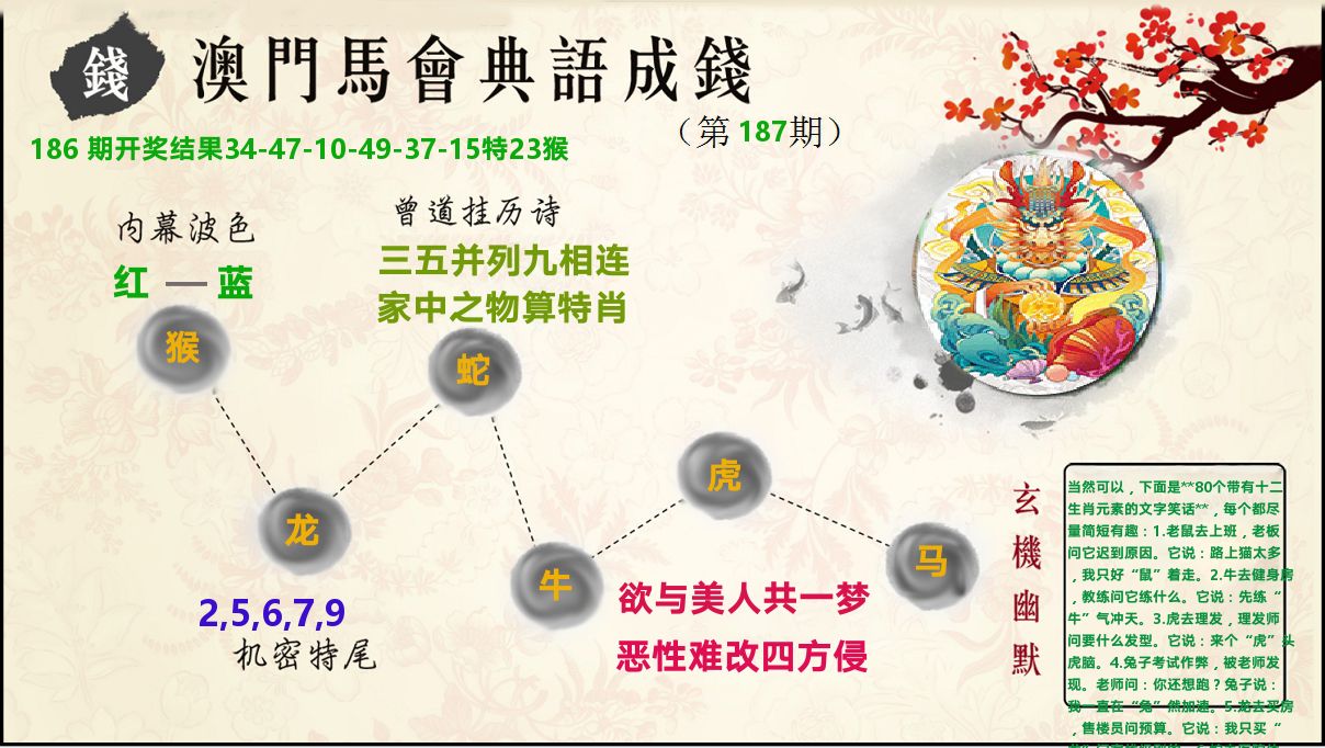 典语成钱 第187期