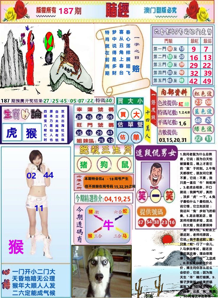 澳门赌经 第187期