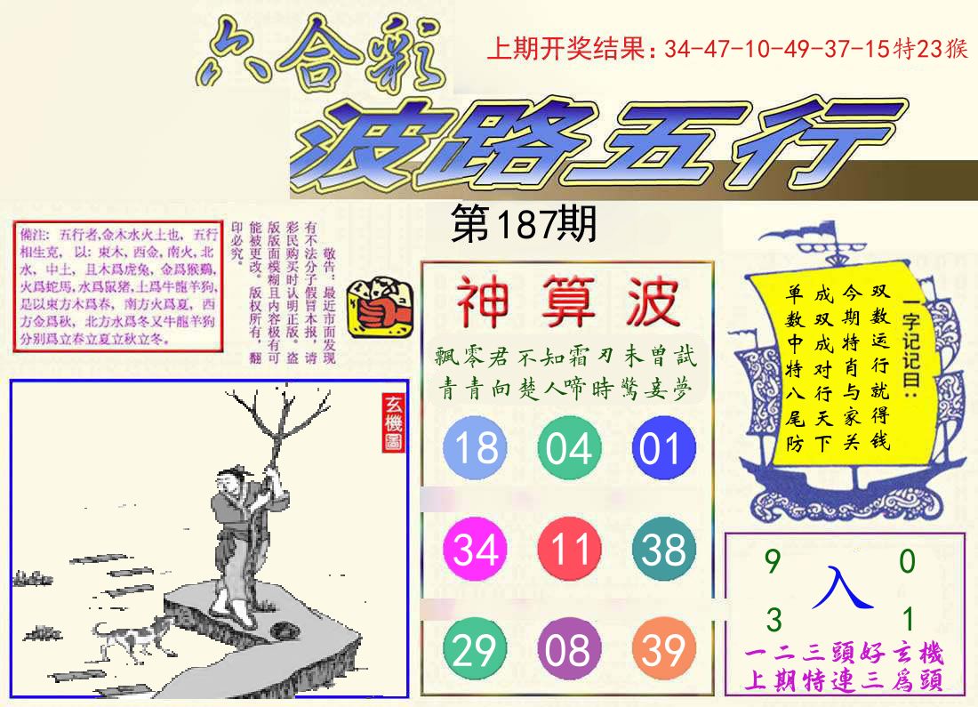 波路五行 第187期