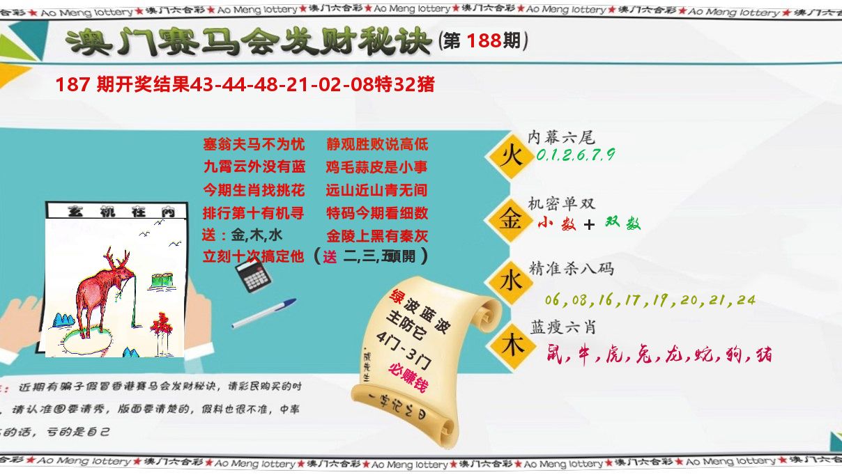 发财秘诀 第188期