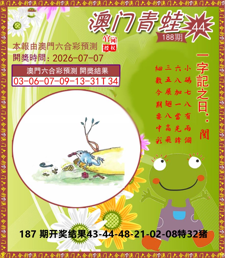 青蛙系列44 第188期