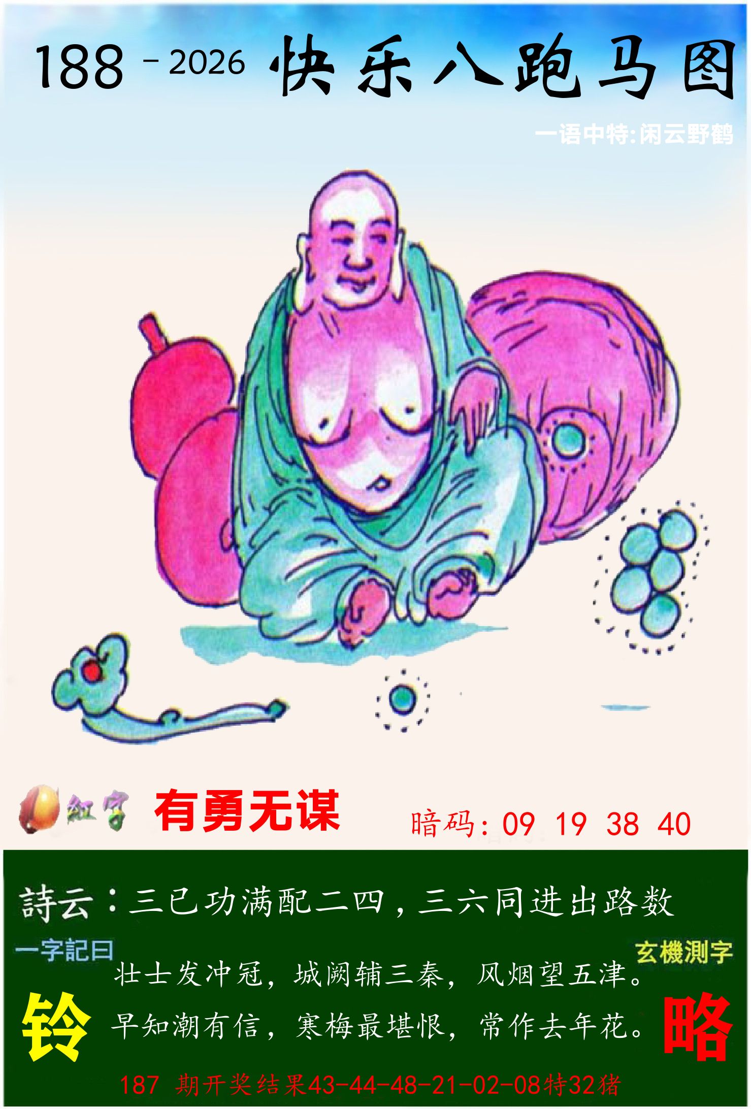 澳门跑马 第188期