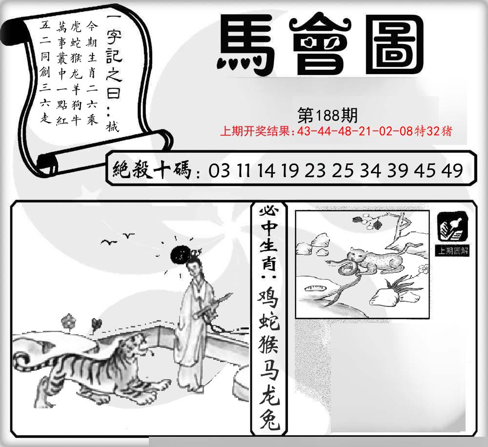 马会图 第188期