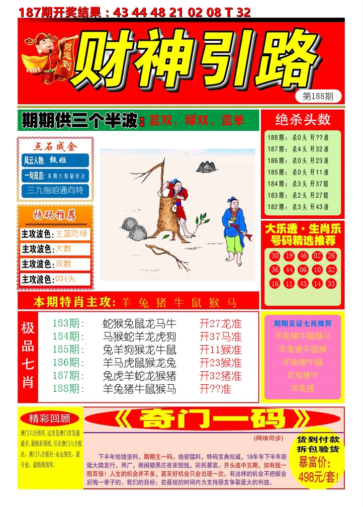 财神引路 第188期