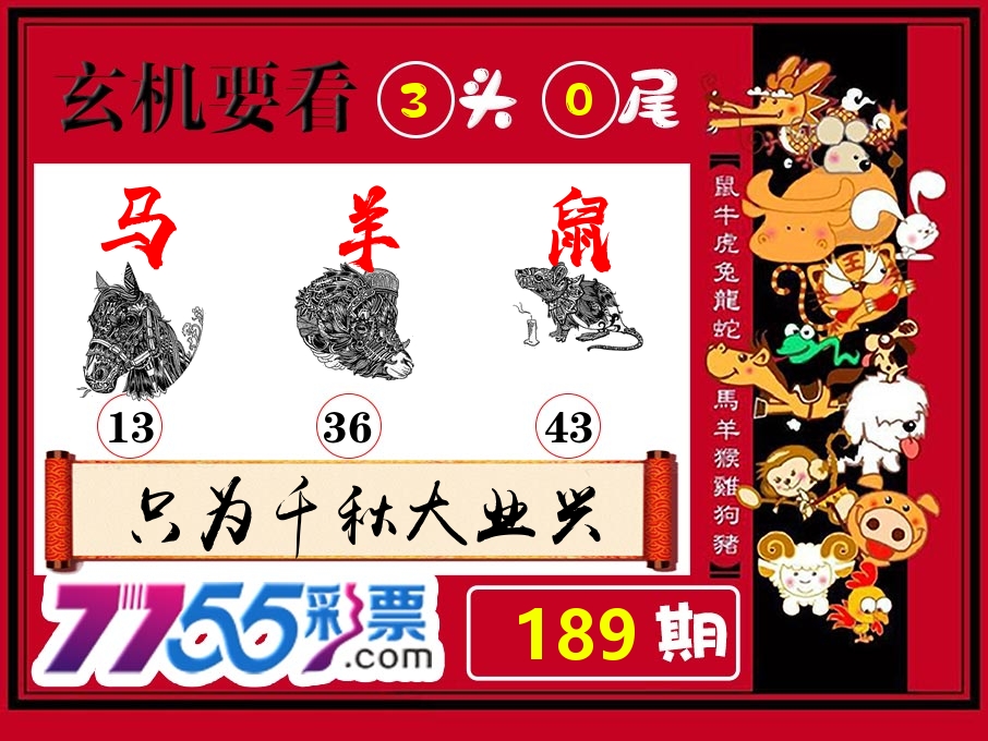 玄机要看 第189期