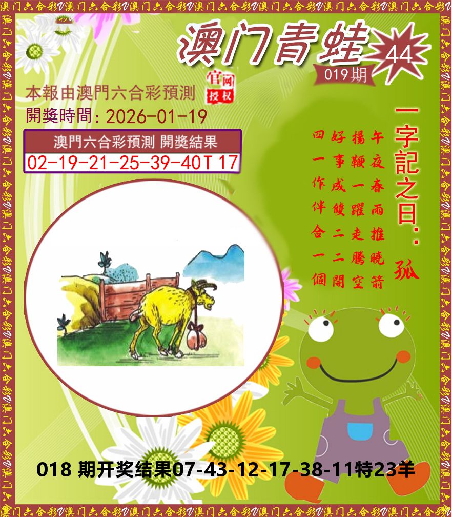 青蛙系列44 第19期