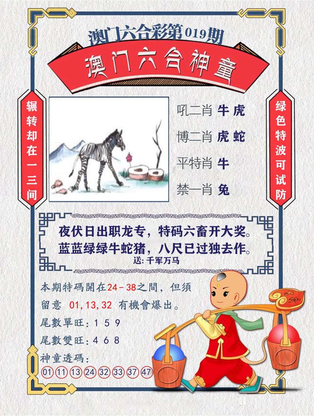 六合神童 第19期