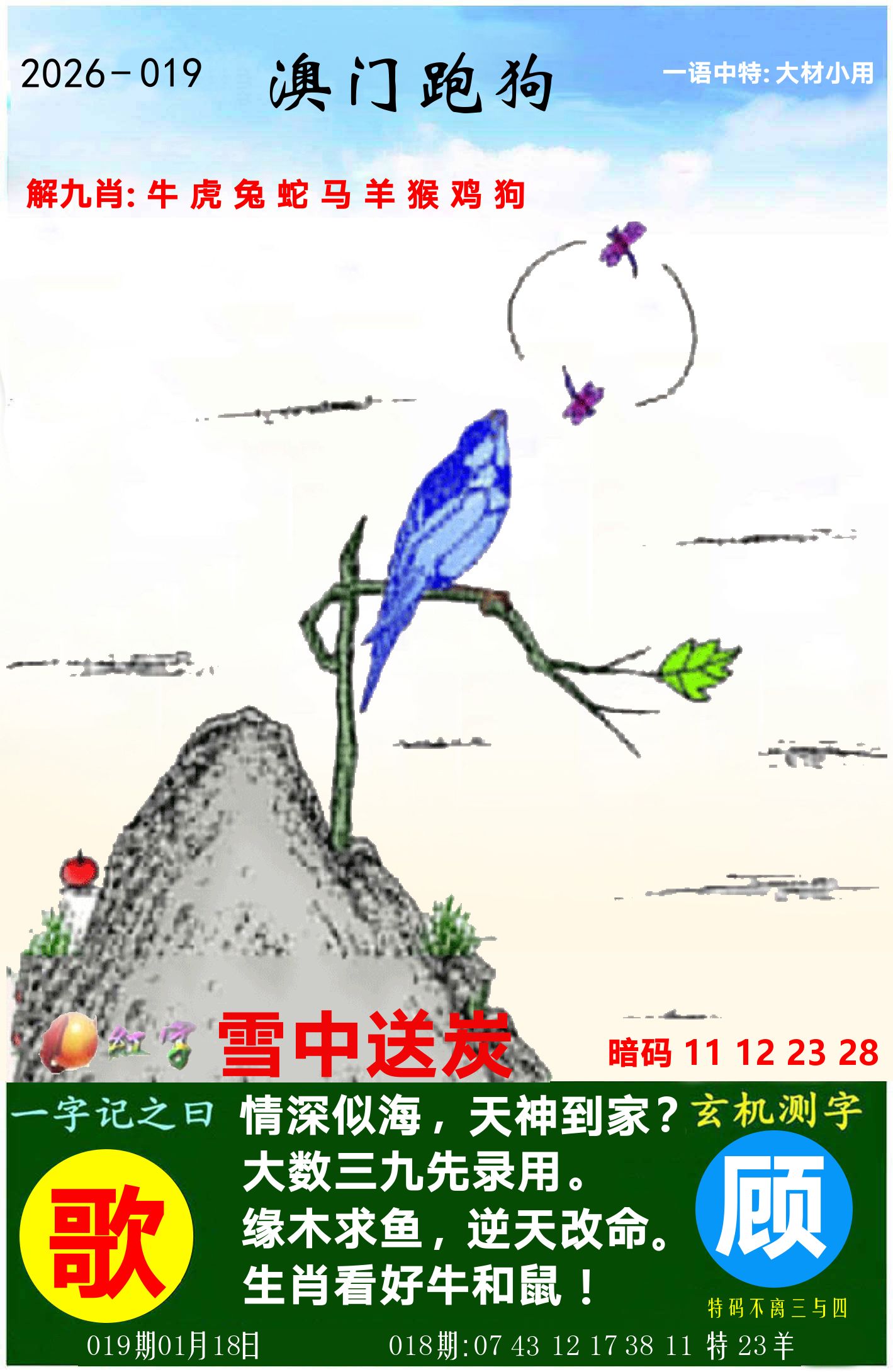 澳门跑狗图 第19期