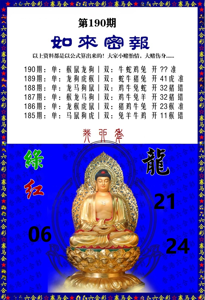 如来密报 第190期