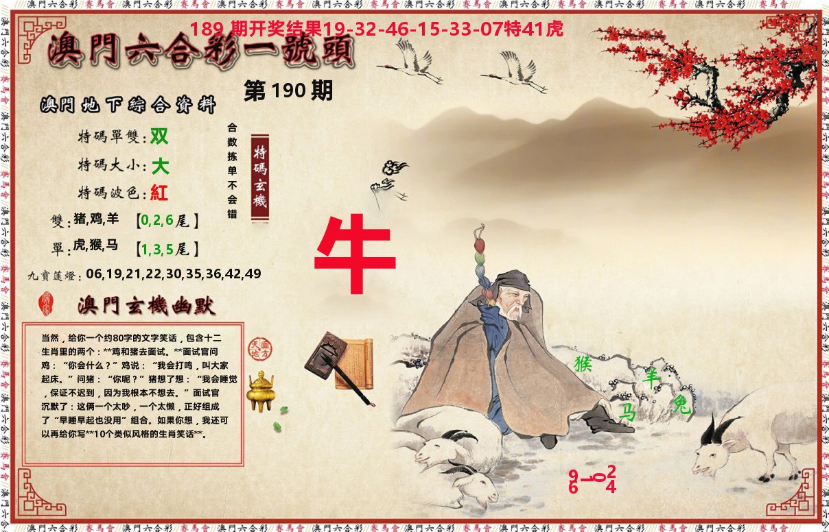 一号头 第190期