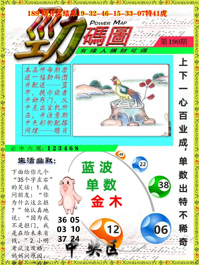 劲码图 第190期