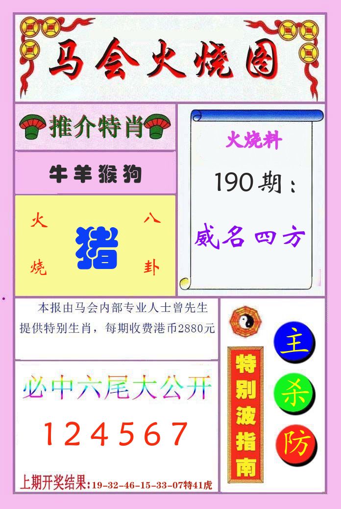 马会火烧图 第190期