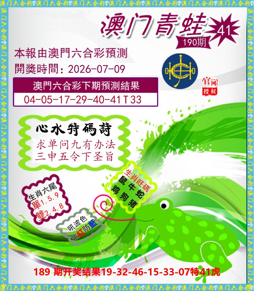 青蛙系列41 第190期
