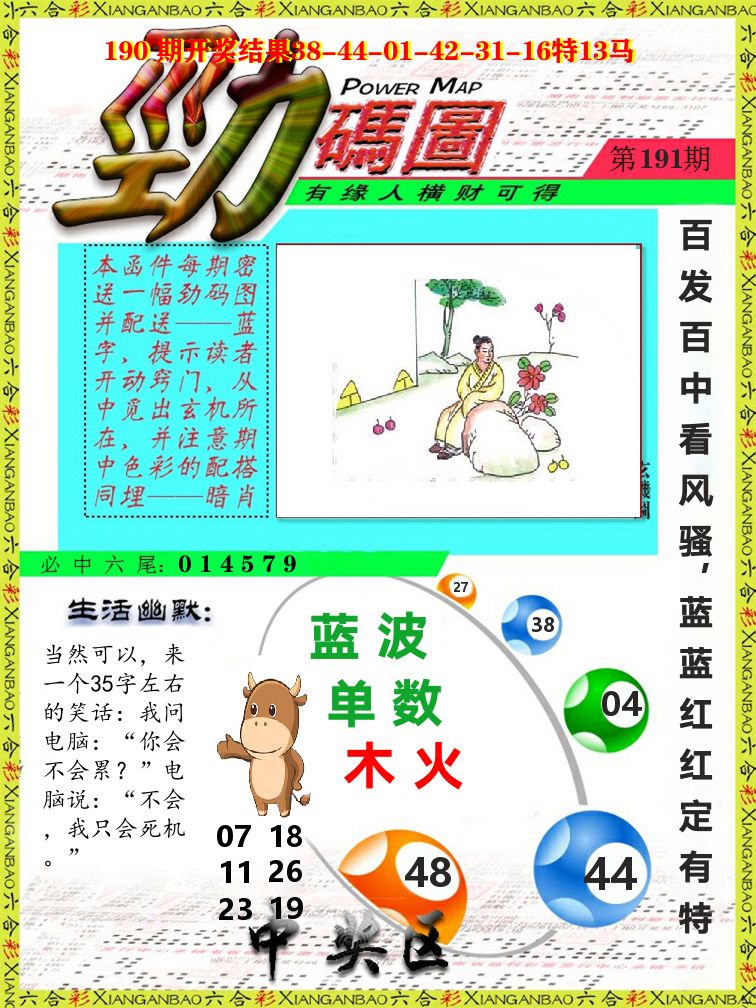 劲码图 第191期