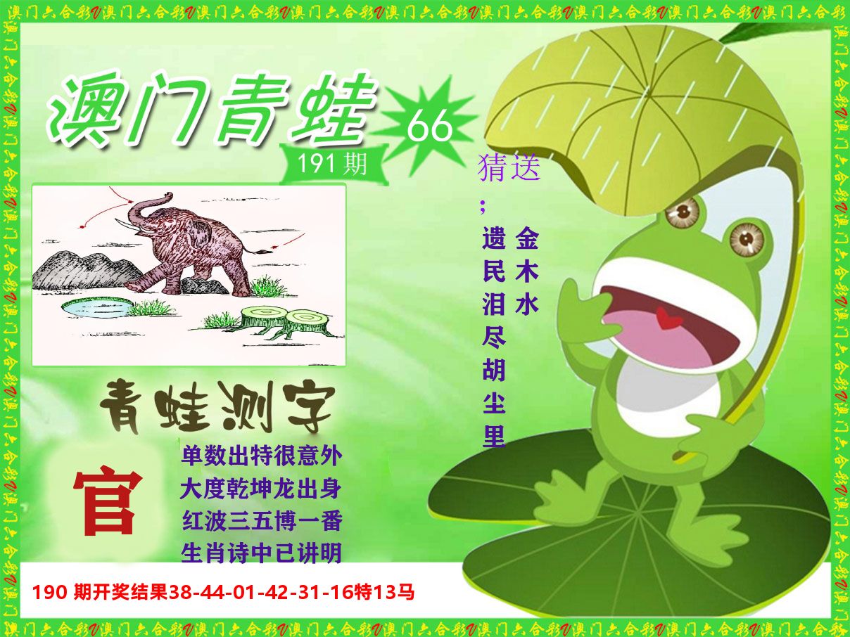 青蛙系列66 第191期