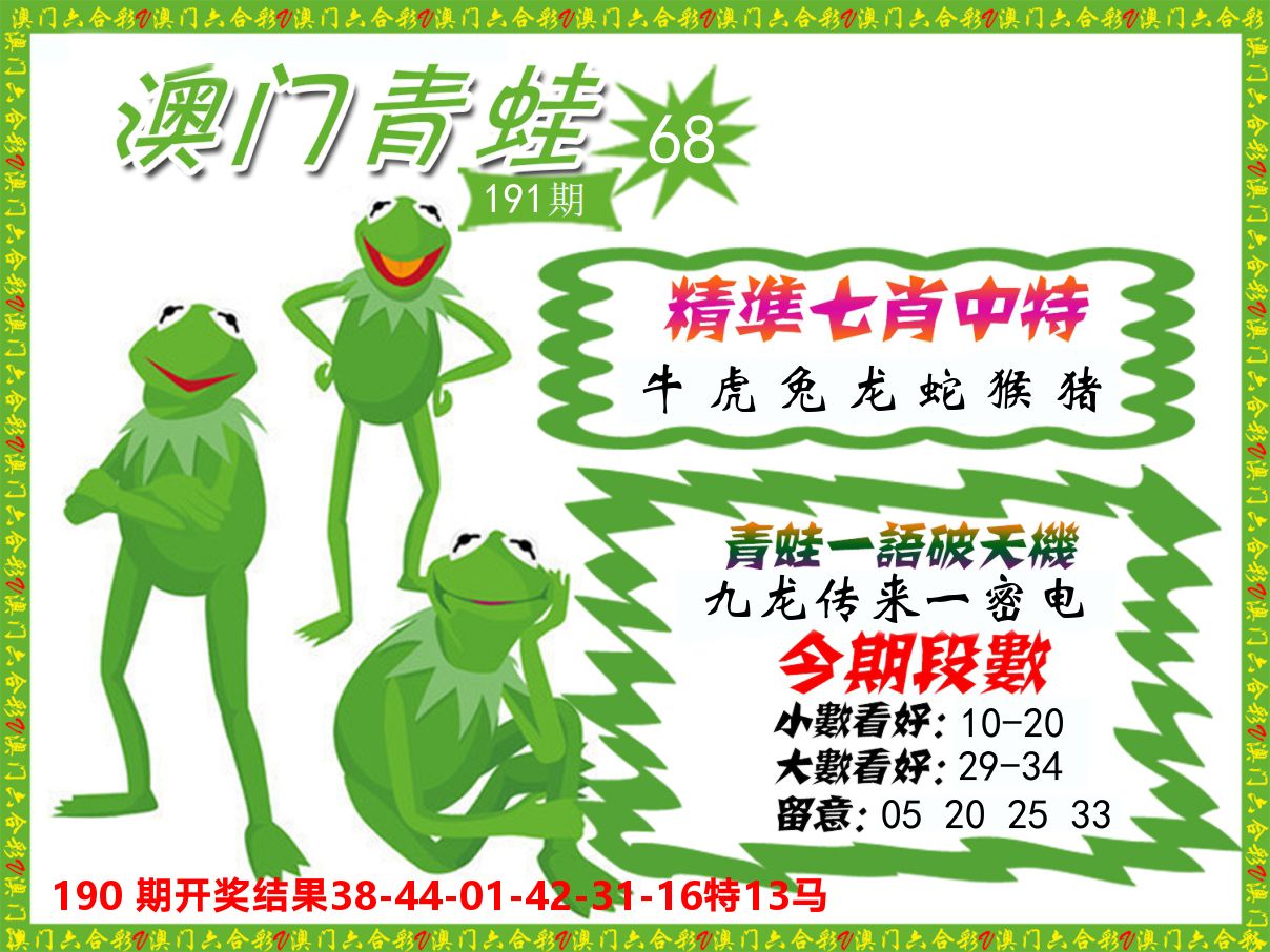 青蛙系列68 第191期