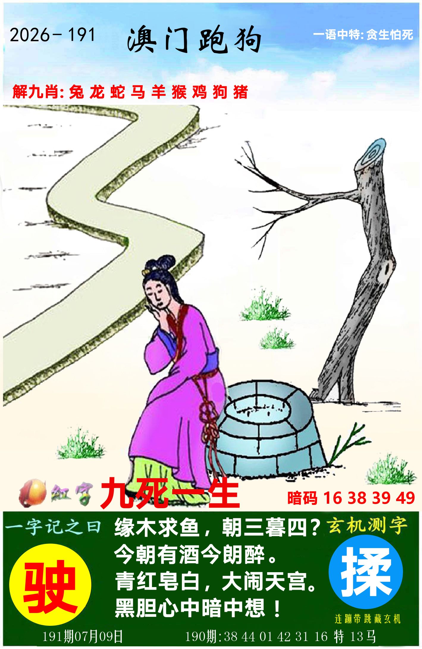 澳门跑狗图 第191期