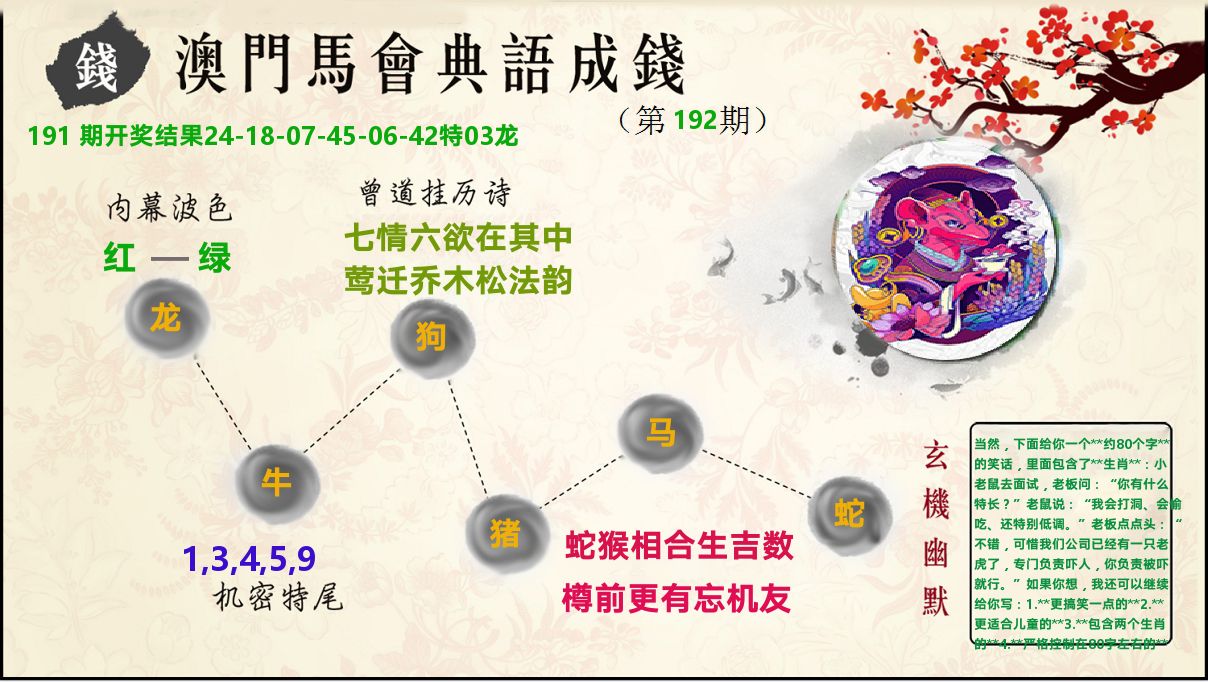 典语成钱 第192期