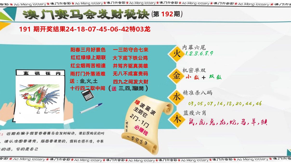 发财秘诀 第192期