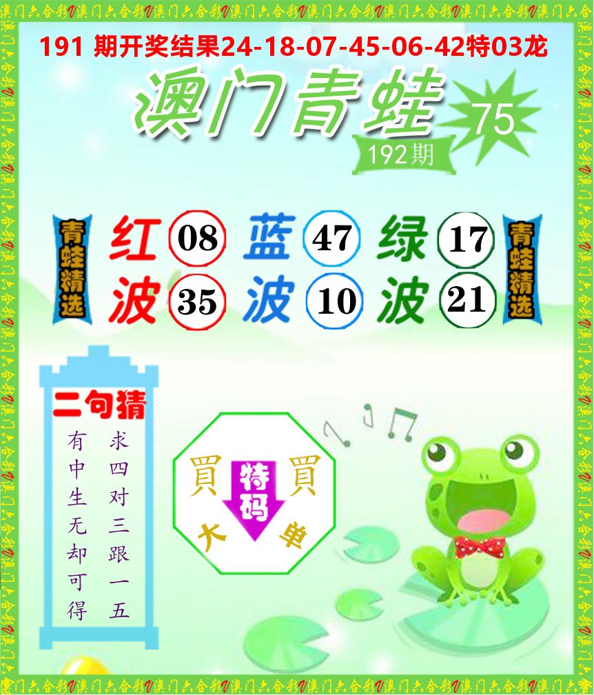 青蛙系列75 第192期