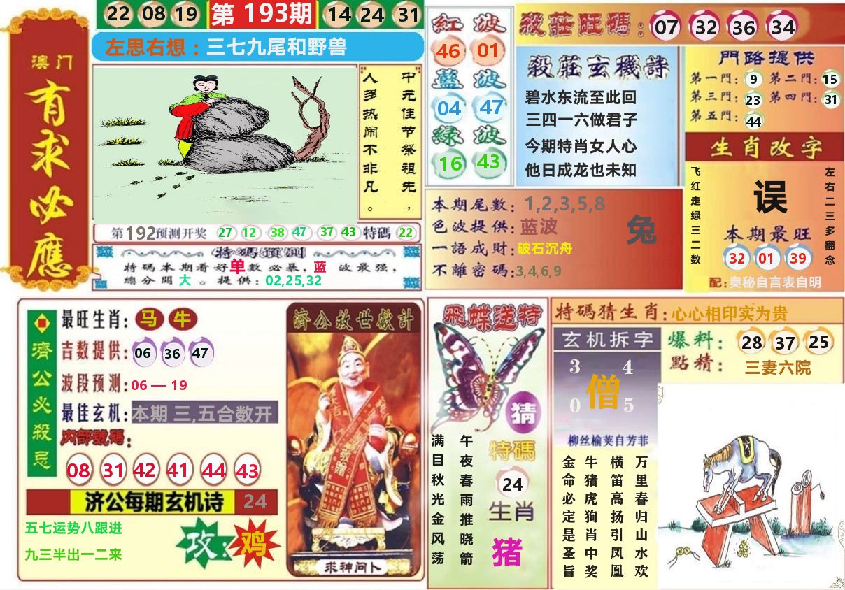 澳门有求必应 第193期