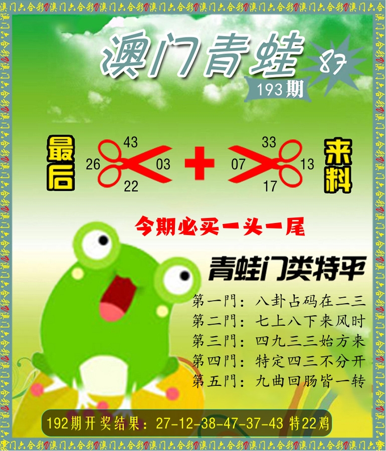 青蛙系列87 第193期