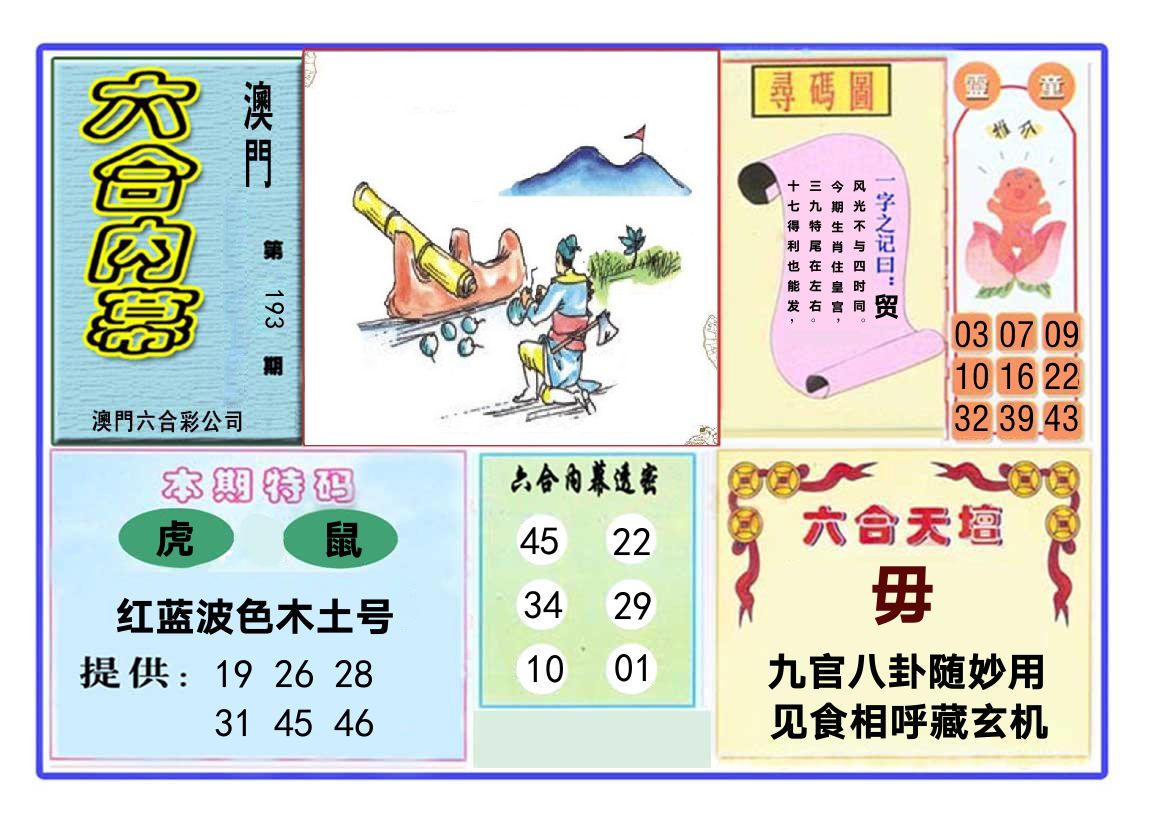 六合内幕 第193期