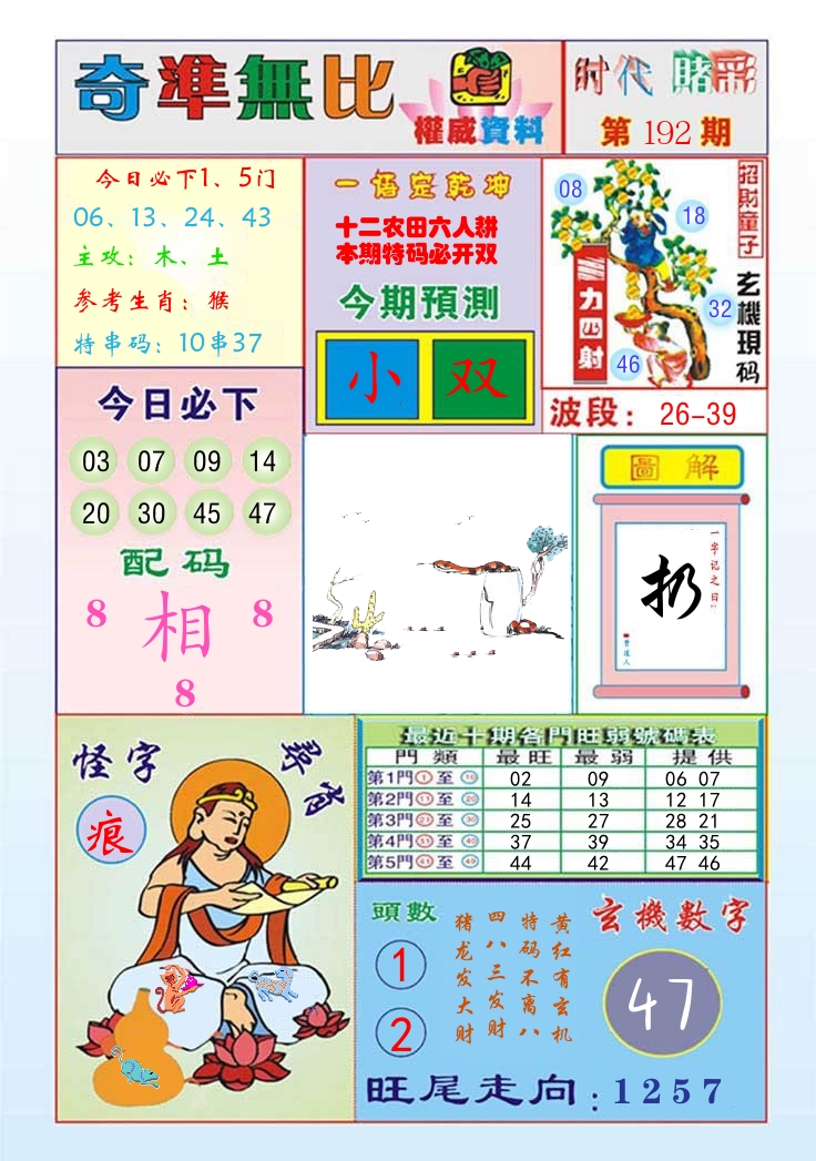 时代赌彩 第193期
