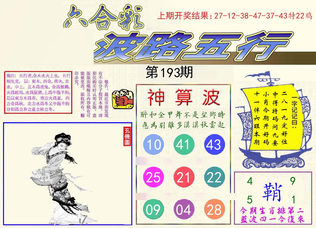 波路五行 第193期