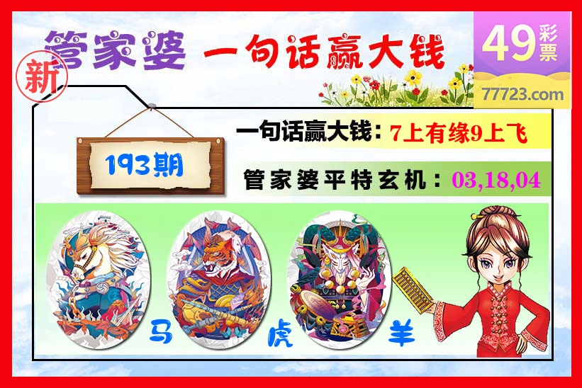 管家婆 第193期