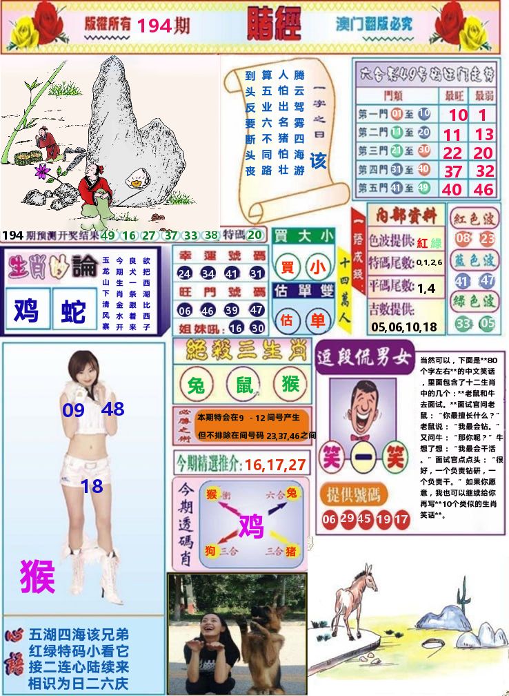 澳门赌经 第194期