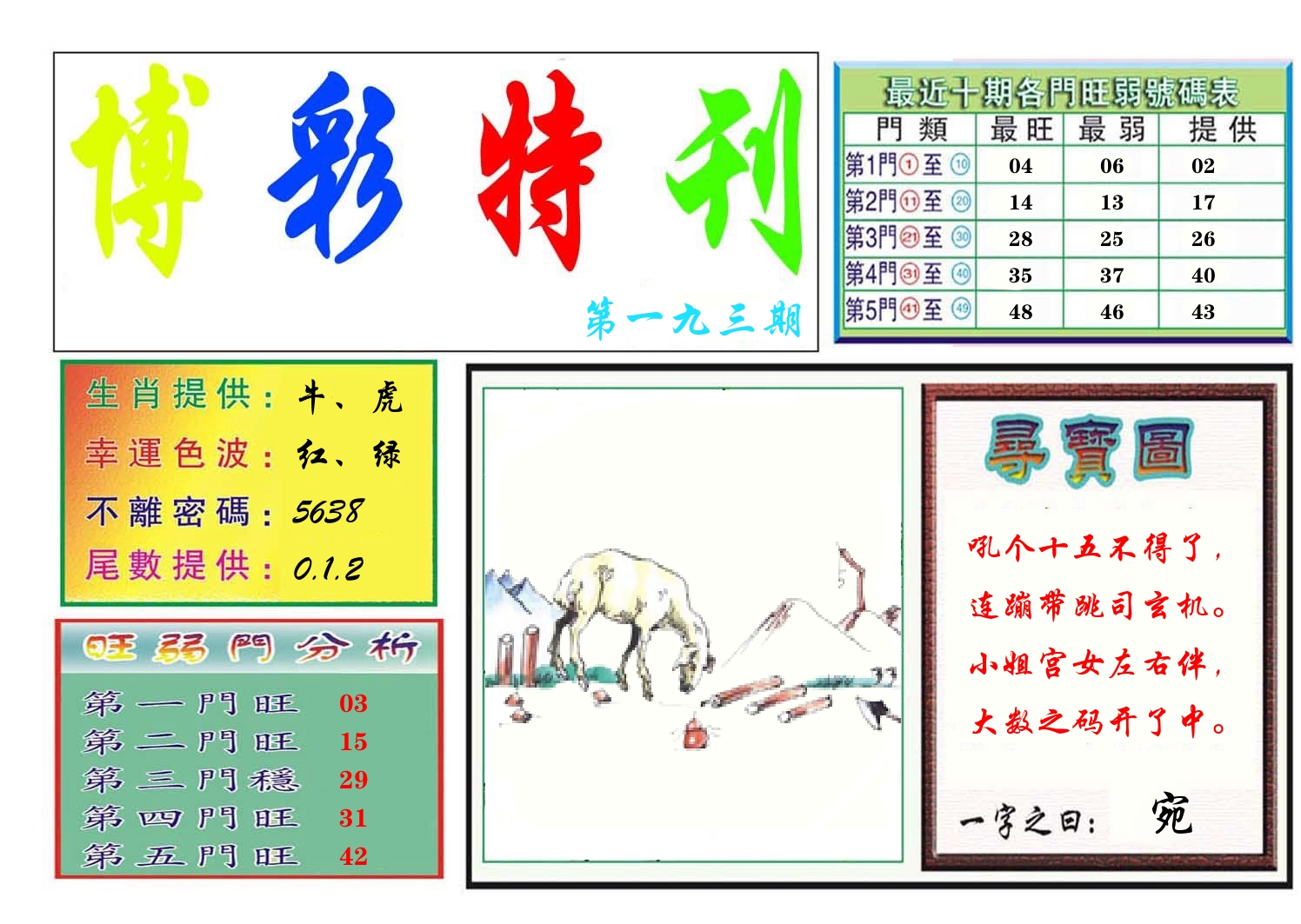 博彩特刊 第194期