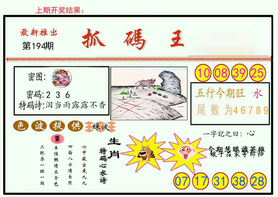 最新抓码王 第194期