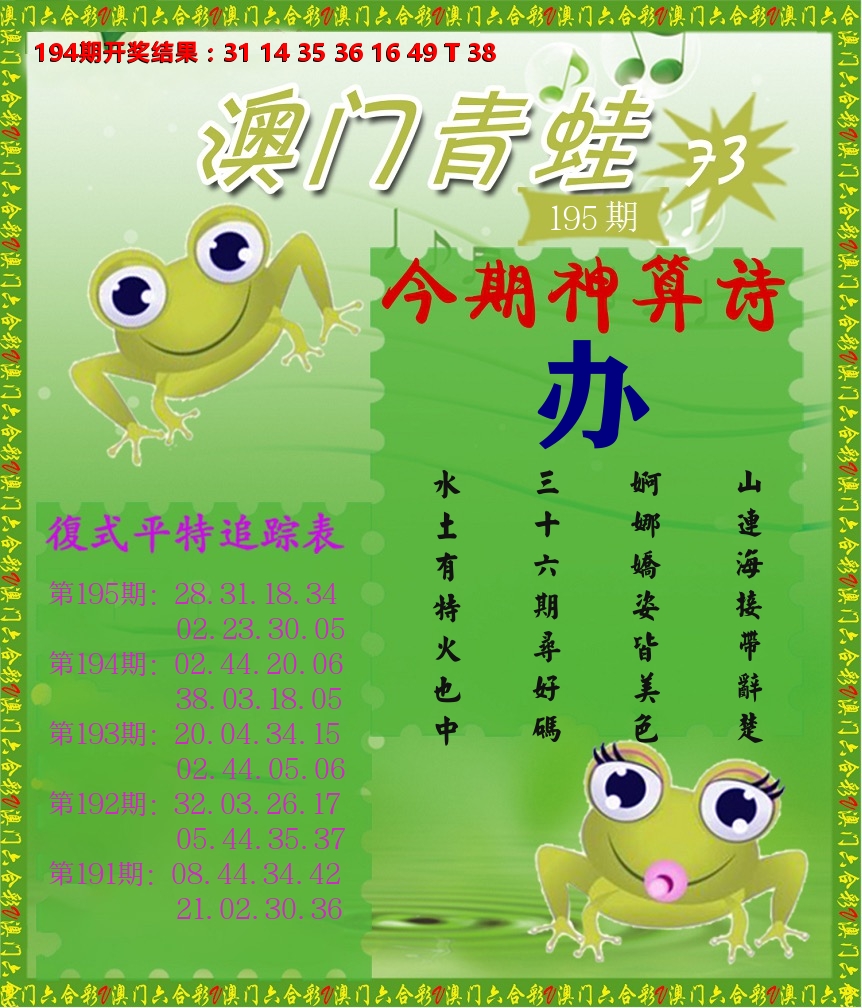 青蛙系列73 第195期