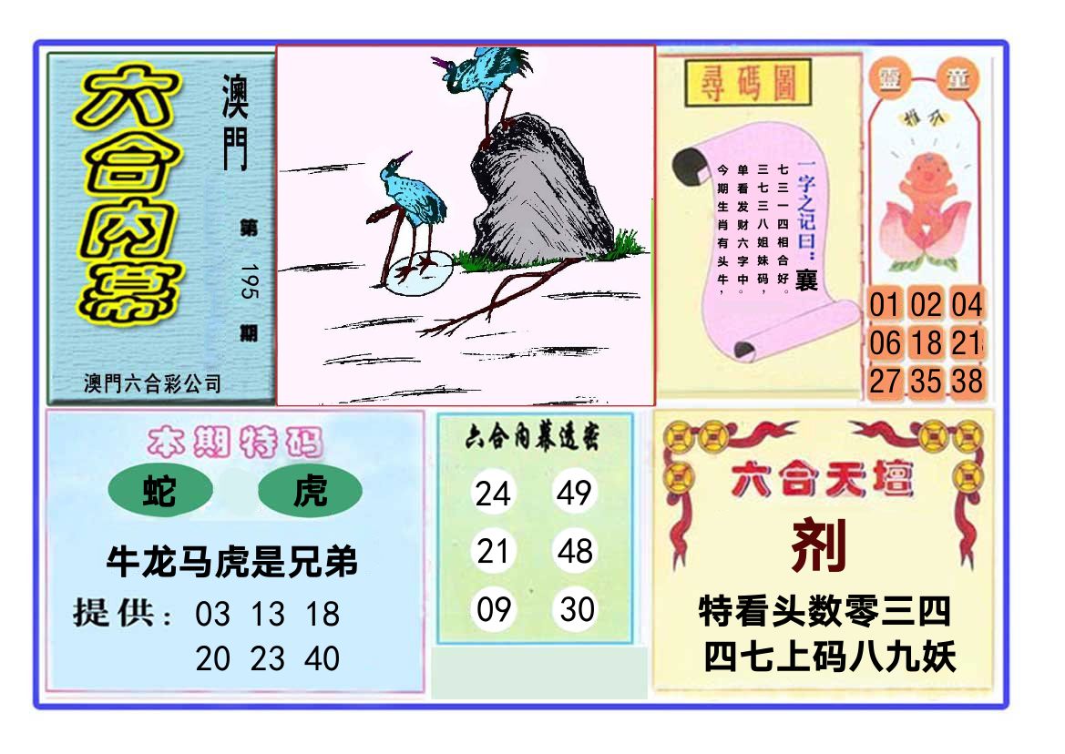 六合内幕 第195期