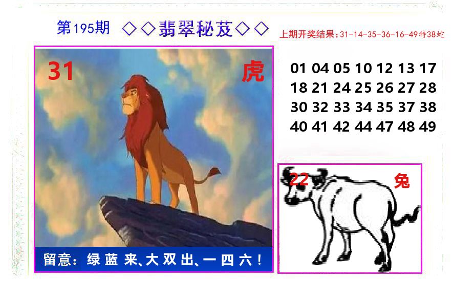 翡翠秘芨 第195期